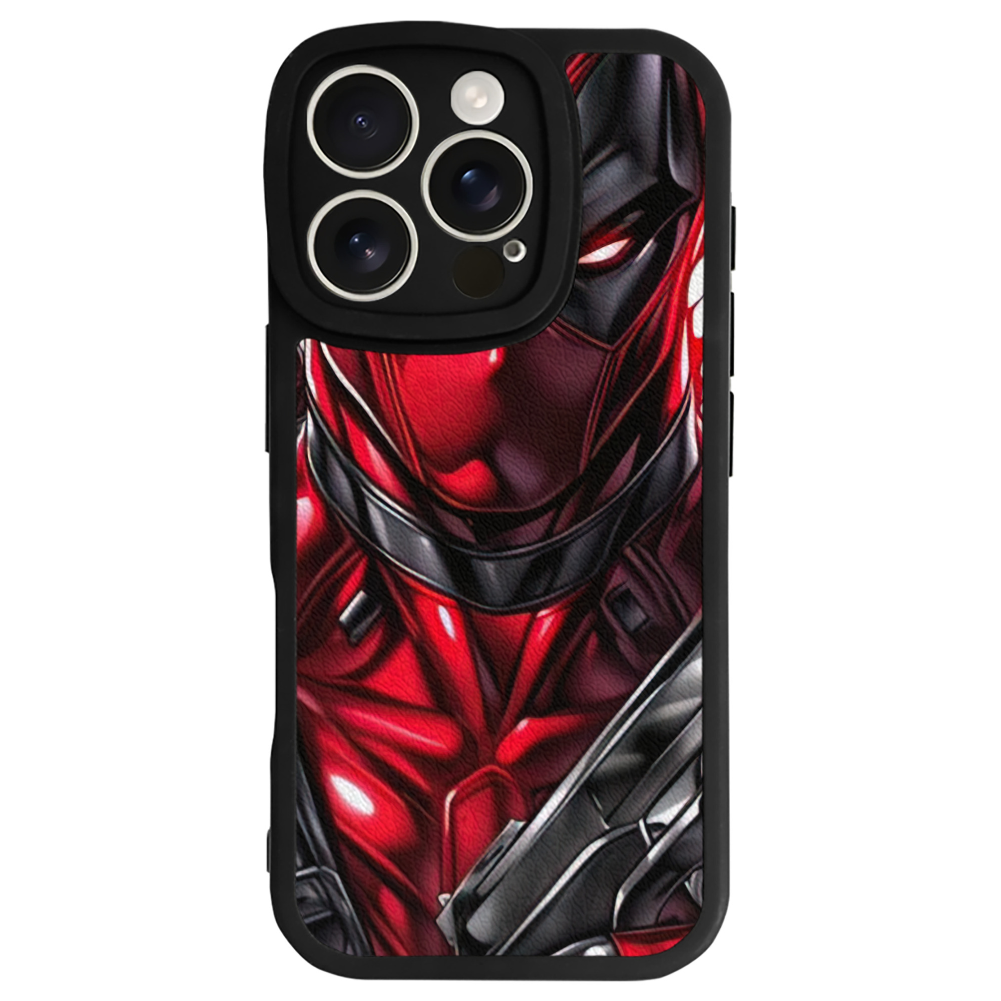 （画像用） Deadpool デッドプール 【iPhone 16シリーズ対応】シリコンスマホケース（レザー調） 材質：シリコン